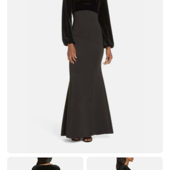 ELIZA J velvet gown size 6 GORGEOUS - Picture 5 of 5